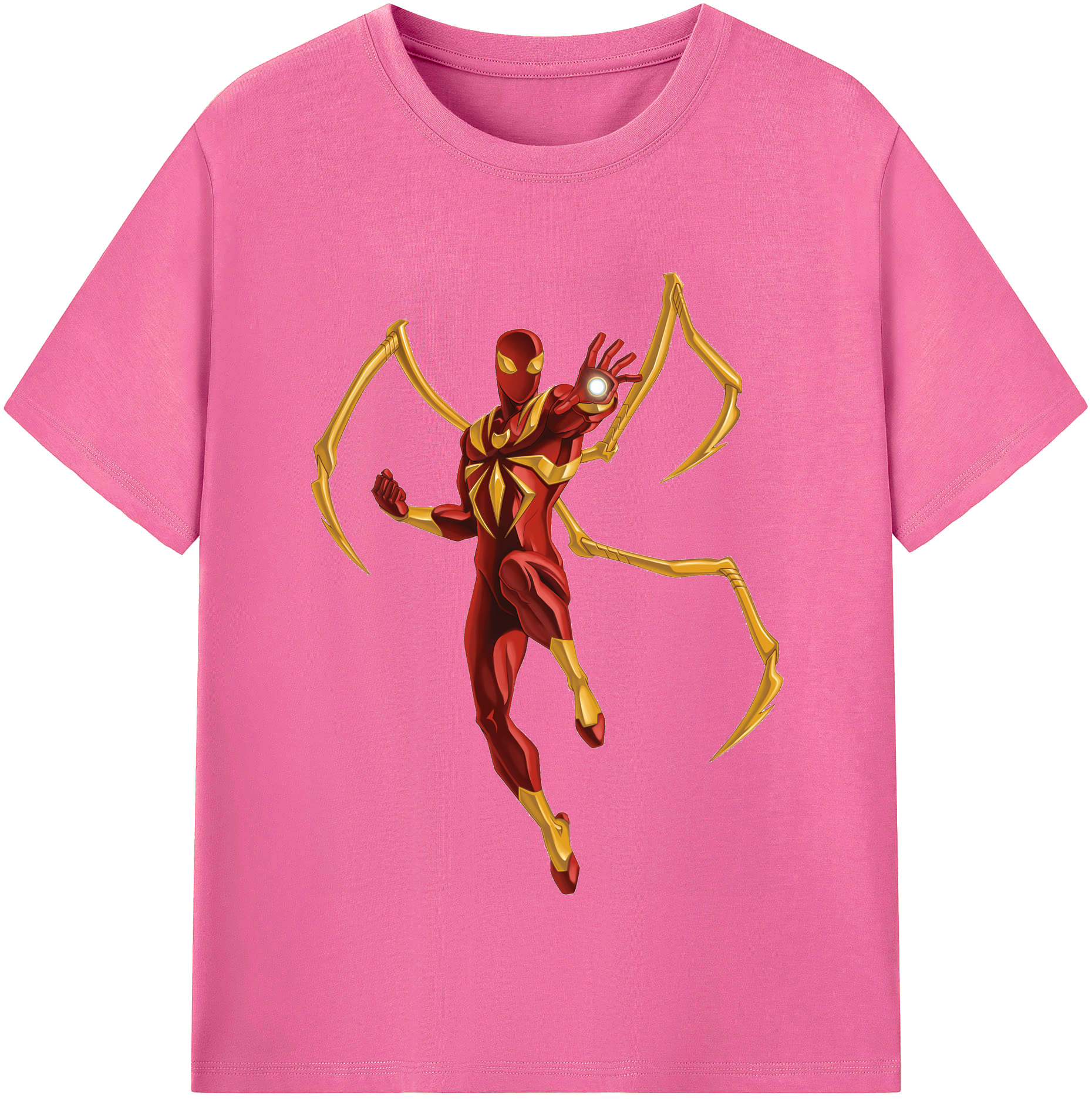 （画像用） Spider Man スパイダーマン レディースカジュアルプリントTシャツ（綿100％）